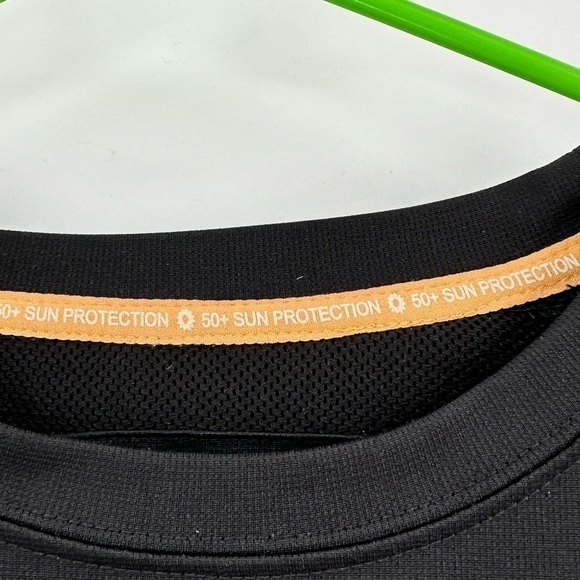 Hook & Tackle Men’s Cool Breeze Black Quick Dry Performance Vented Shirt Large - Picture 7 of 11